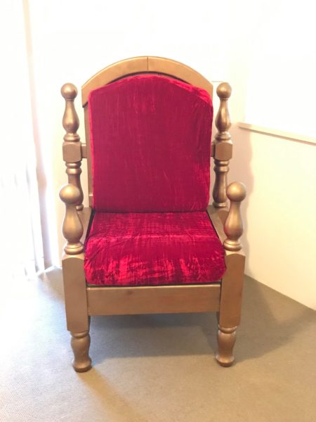 Santa Chair Throne – No 3 – Front View