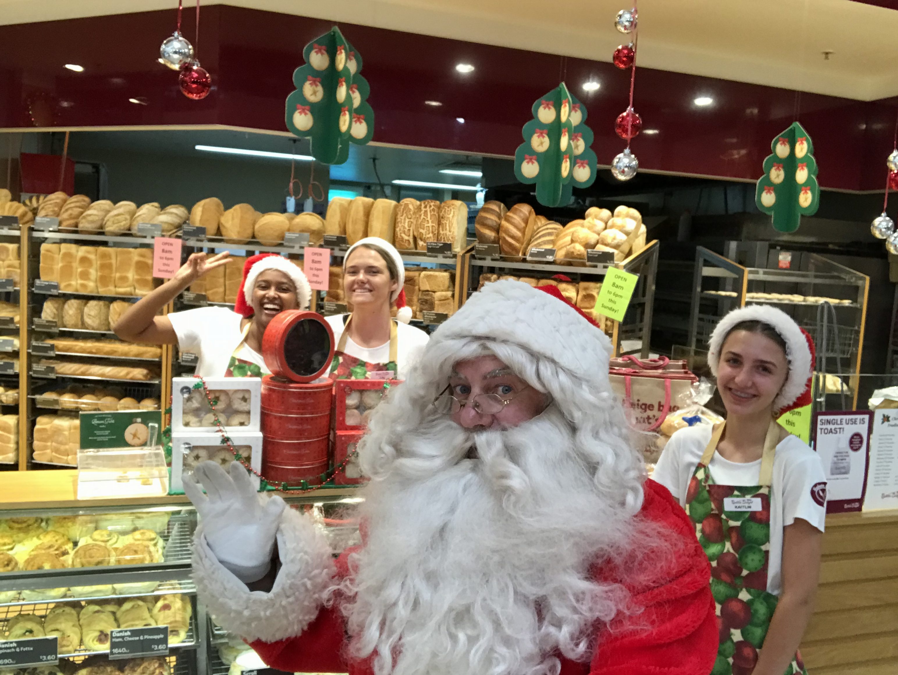 Santa at Bakers Delight