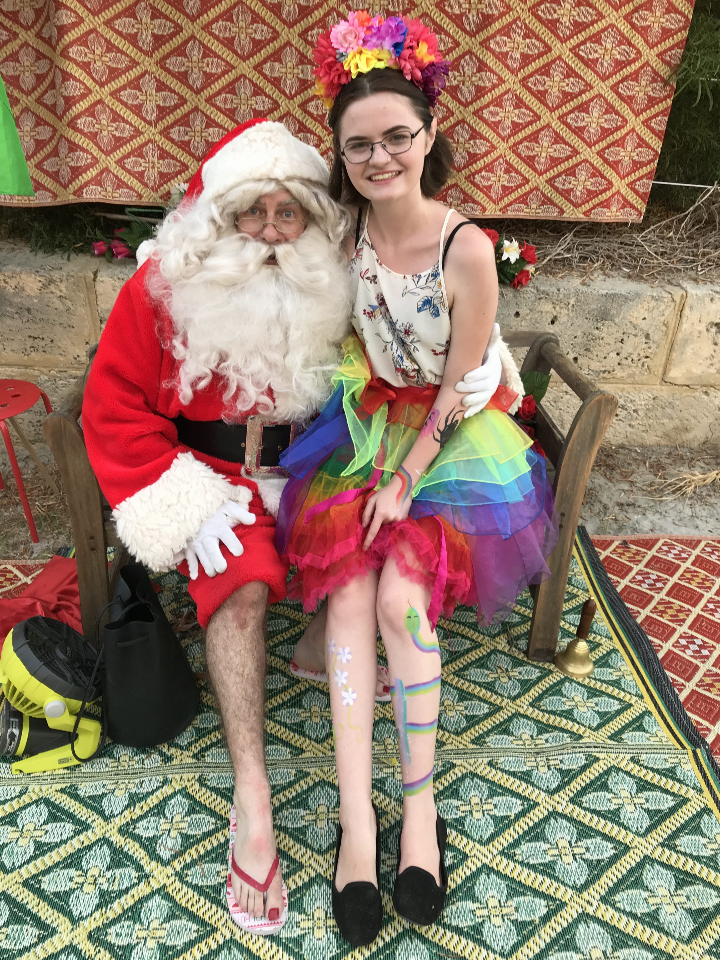 Santa enjoys Summer in Perth